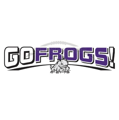 Homemade TCU Horned Frogs Iron-on Transfers (Wall Stickers)NO.6424